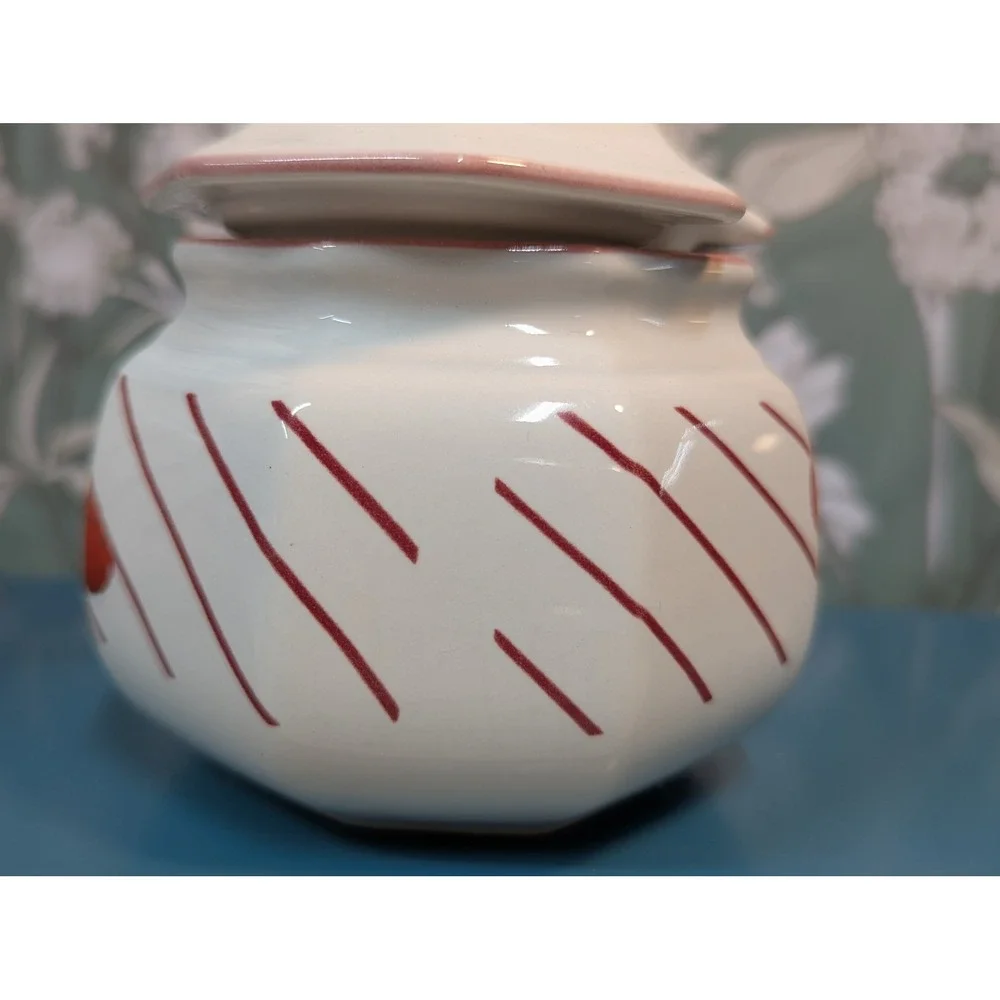 Mikasa Fresh Fruit Strawberries Creamer Sugar Bowl Set DP 002 Japan Vintage